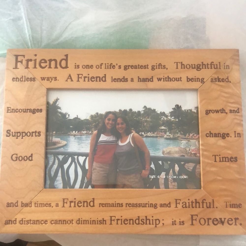 Wood table top FRIEND frame